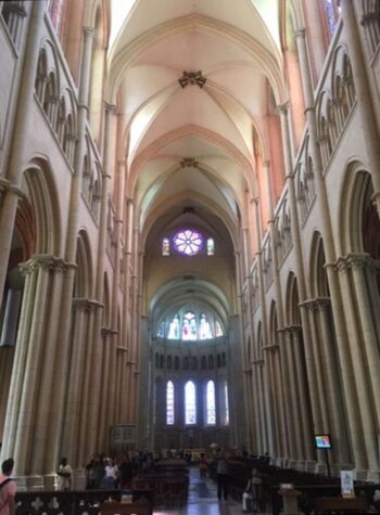 While this cathedral is massive and formidable, it also has a soft elegance to it. Talk about vaulted ceilings!